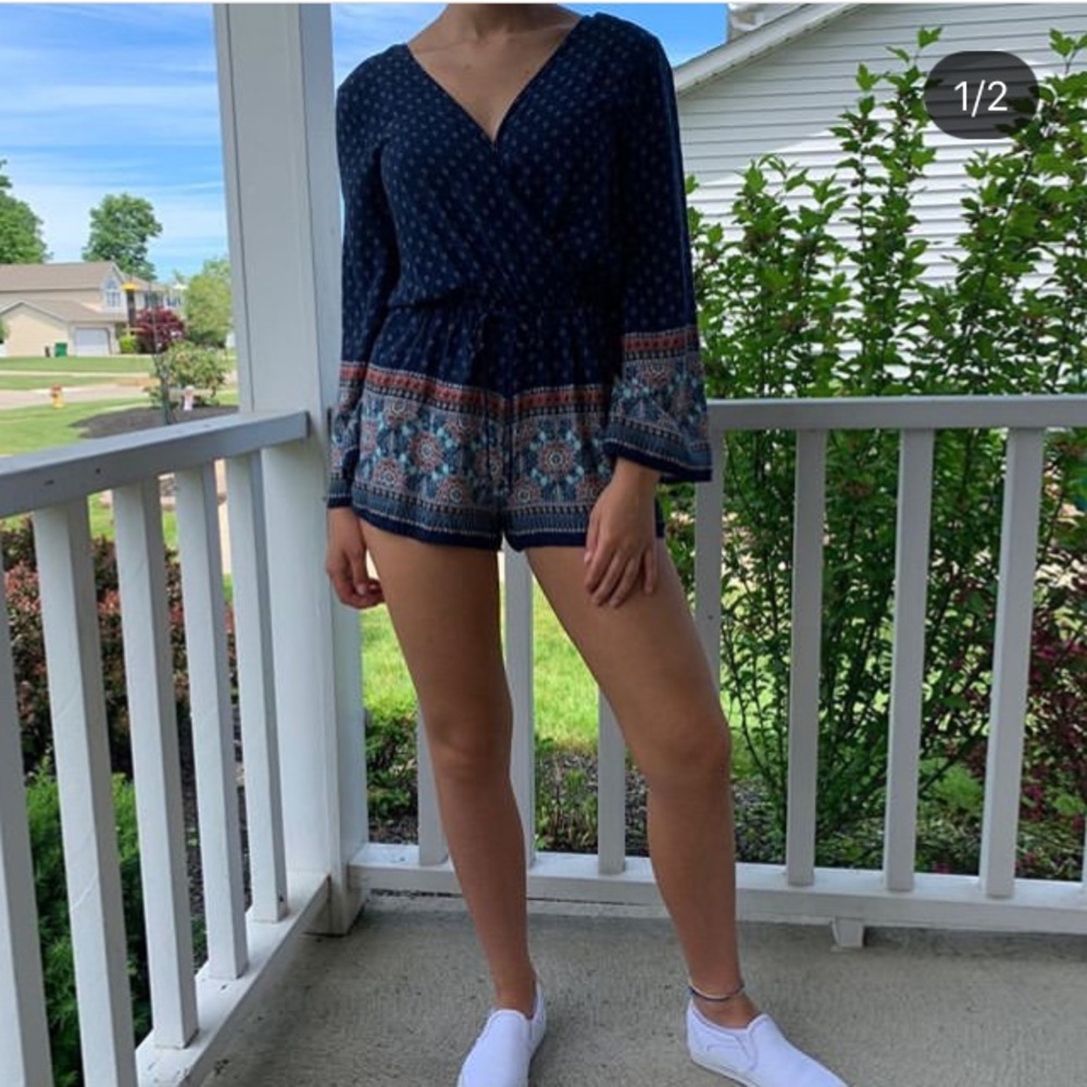 Junior’s Long Sleeve Romper